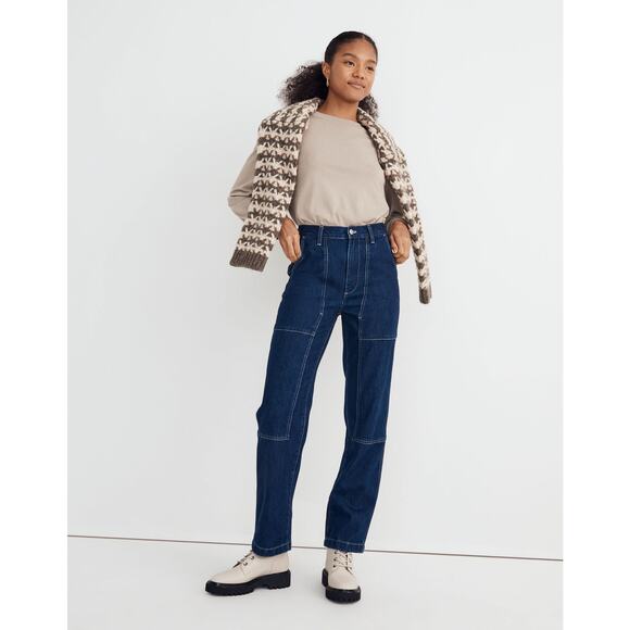 Madewell The Perfect Vintage Straight Jean in Henshaw Wash: Workwear Edition 28 - Picture 9 of 10